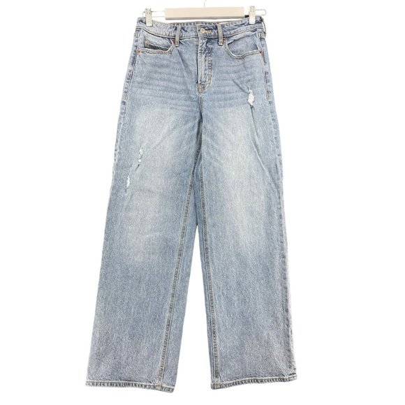 Old Navy Denim - Old Navy Jeans Womens Blue 4 Extra High Rise Sky Hi Wide Leg Stretch Denim